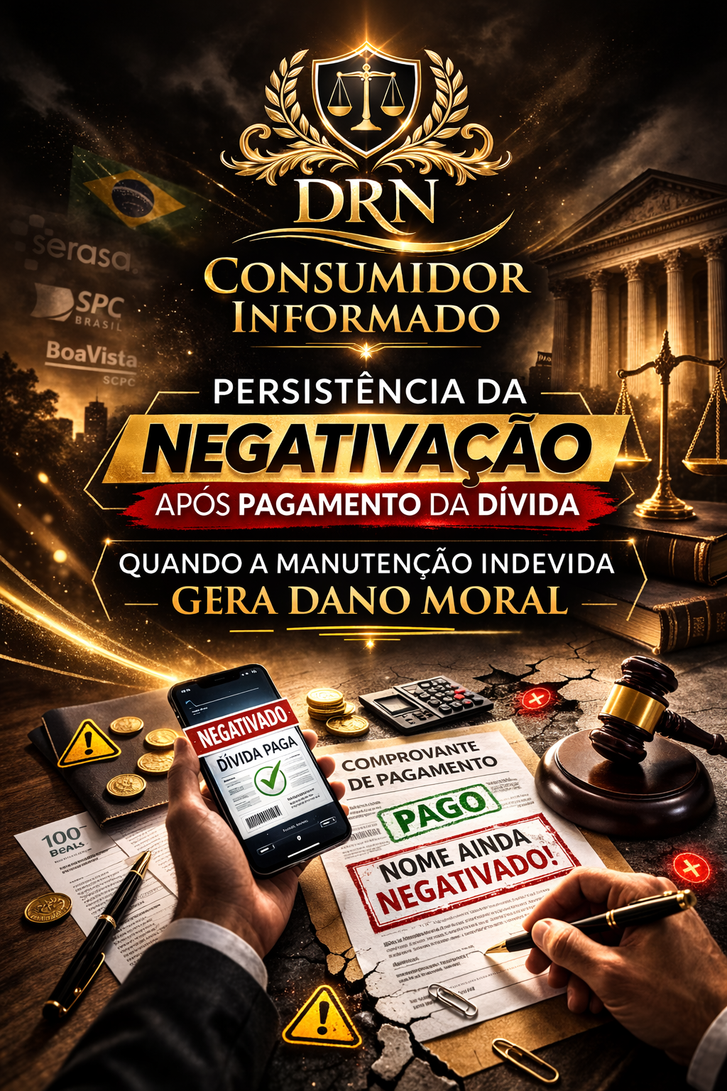 Persistência da Negativação Após Pagamento da Dívida: Quando a Manutenção Indevida Gera Dano Moral