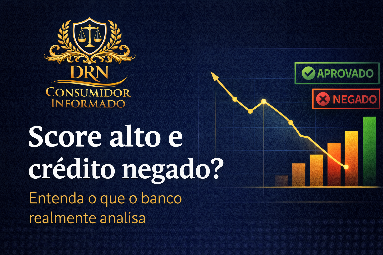O banco pode negar crédito mesmo com score alto? Entenda o que realmente define a aprovação