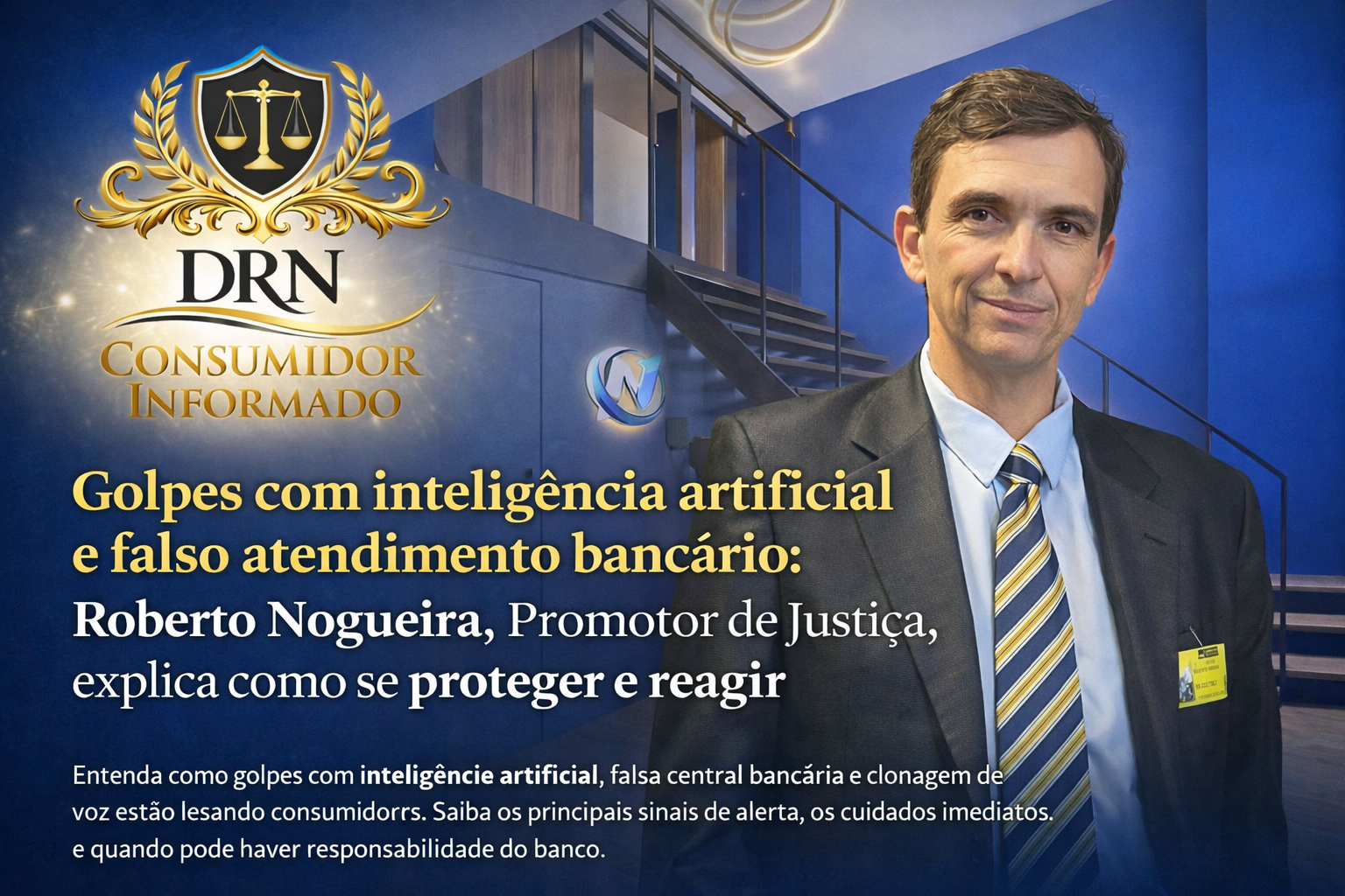 Golpes com inteligência artificial e falso atendimento bancário: Roberto Nogueira, Promotor de Justiça, explica como se proteger e reagir